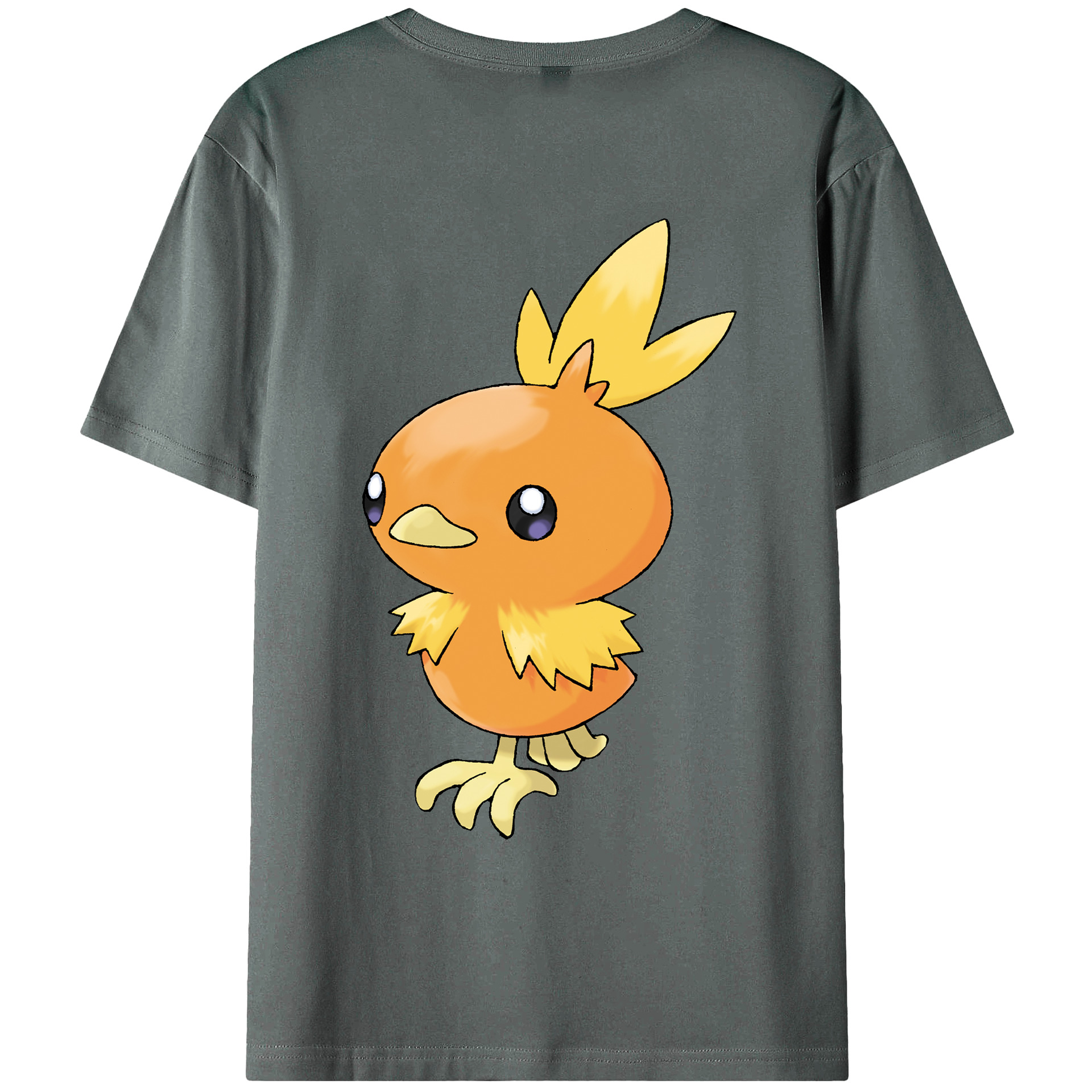 （画像用） ポケットモンスター Pokémon 綿100％ メンズ半袖Tシャツ（バックプリント） 通気性